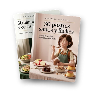 Los dos recetarios: 30 postres sanos y fĂĄciles y 30 almuerzos y cenas rĂĄpidas